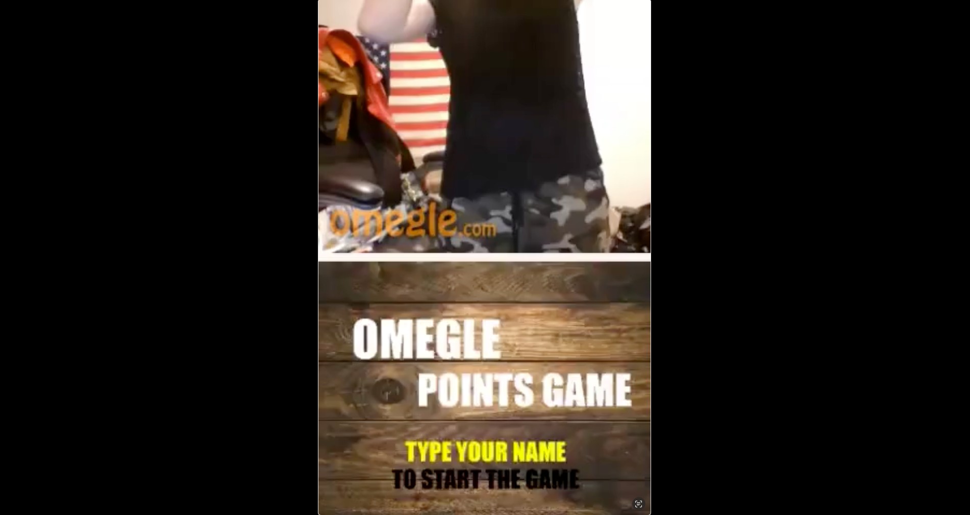 American Omegle Teen Plays Points Game