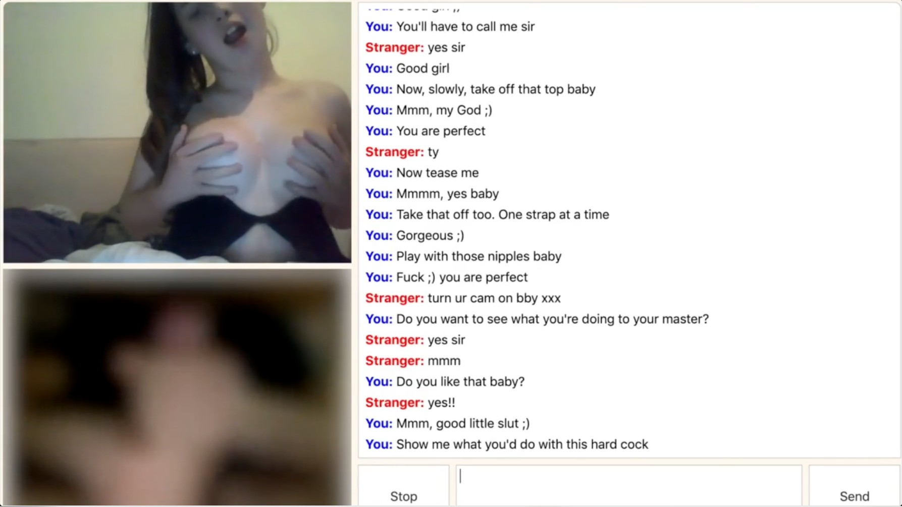 Omegle Girl Plays With Nipples