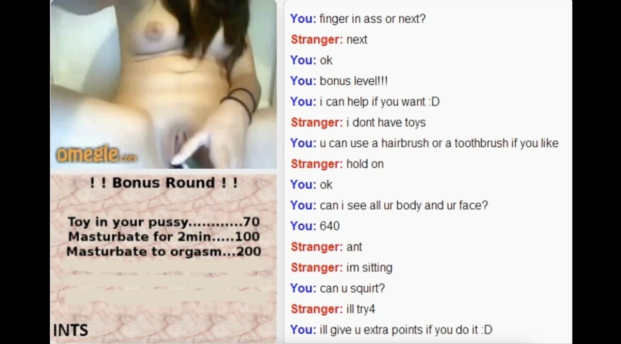 Teen Plays Omegle Points Game