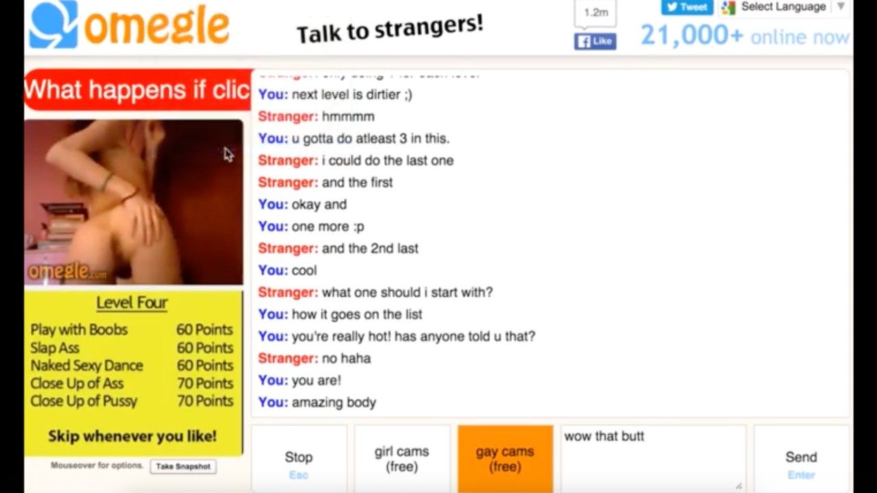 Petite Teen Plays The Omegle Game